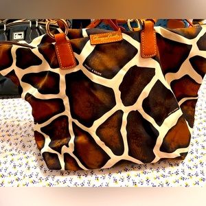 Giraffe Printed Dooney and Bourke purse